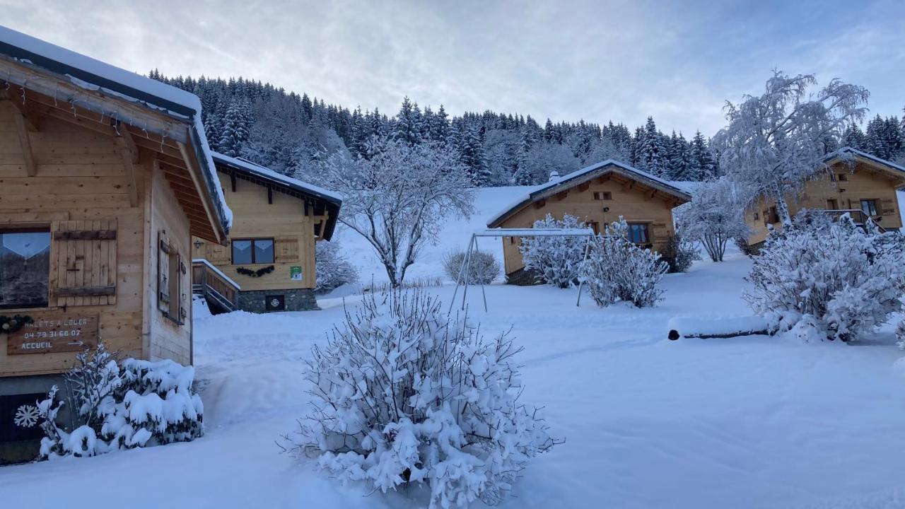 Chalets Savoie Les Chalets D'Heidi Notre-Dame-de-Bellecombe Bagian luar foto