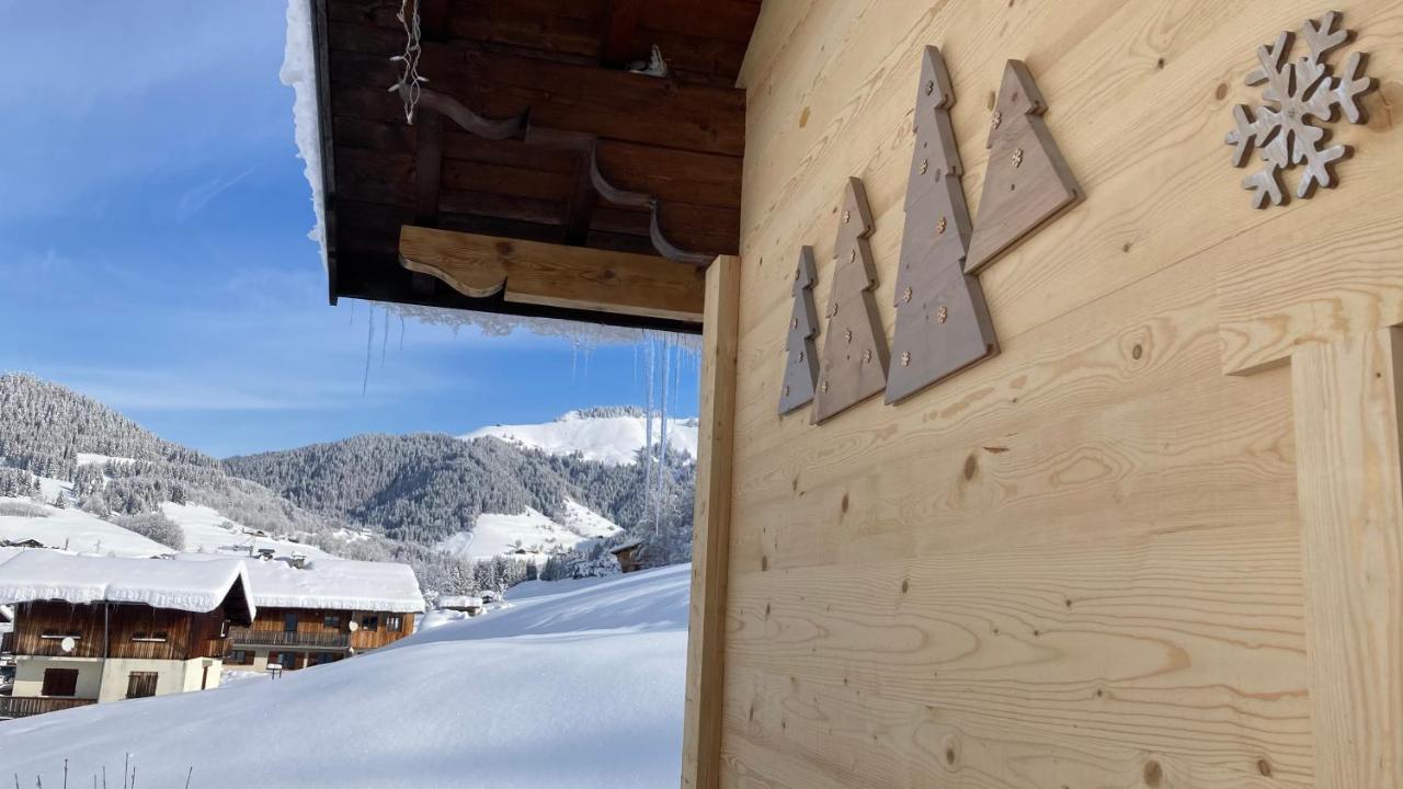 Chalets Savoie Les Chalets D'Heidi Notre-Dame-de-Bellecombe Bagian luar foto